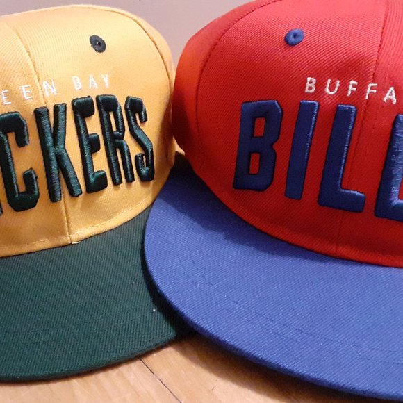 NEW NFL snapback pair Packers and Bill's - Picture 1 of 4